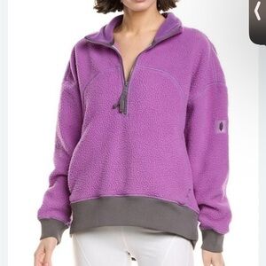 XS NWT FP Free People Movement Hit the Slopes Quarter Zip